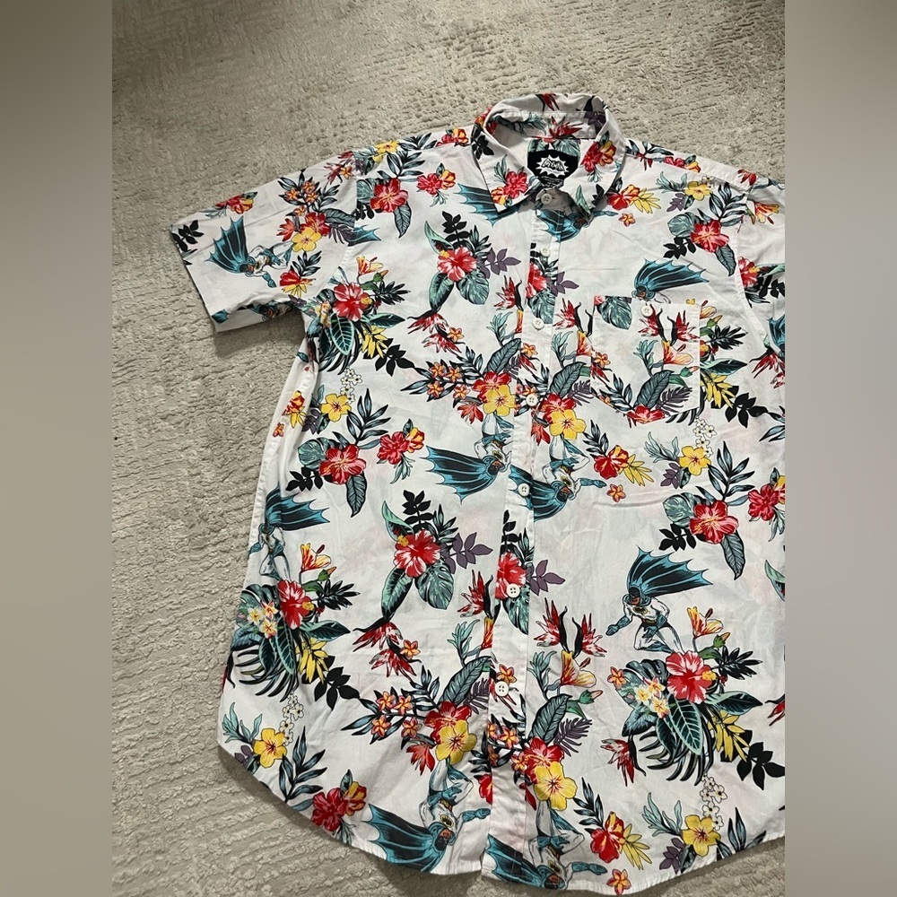 Batman Hawaiian Button Down Shirt - Picture 2 of 9